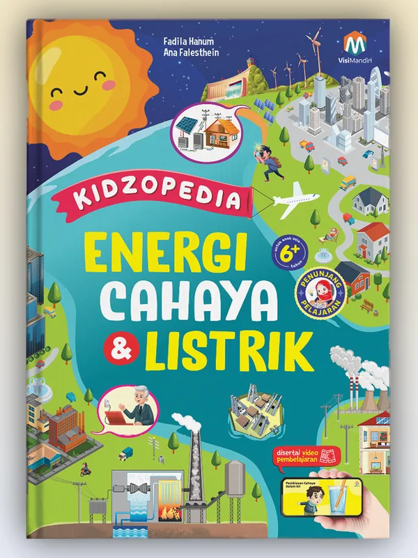 Sampul buku Kidzopedia Energi Cahaya & Listrik