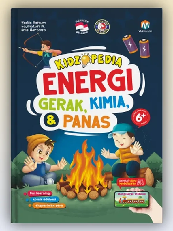 Sampul buku Kidzopedia Energi Gerak Kimia & Panas
