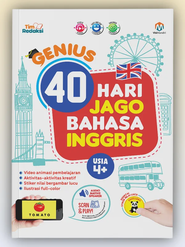 Sampul buku Genius 40 Hari Jago Bahasa Inggris
