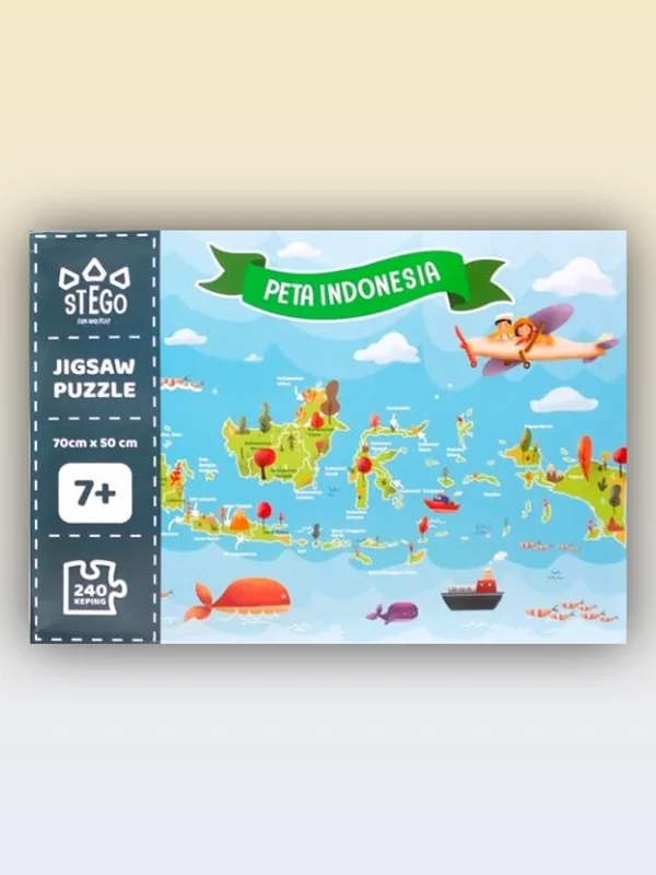 Sampul buku Puzzle Peta Indonesia