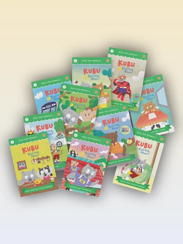 Sampul buku Seri Kubu Si Kucing Abu Level 2