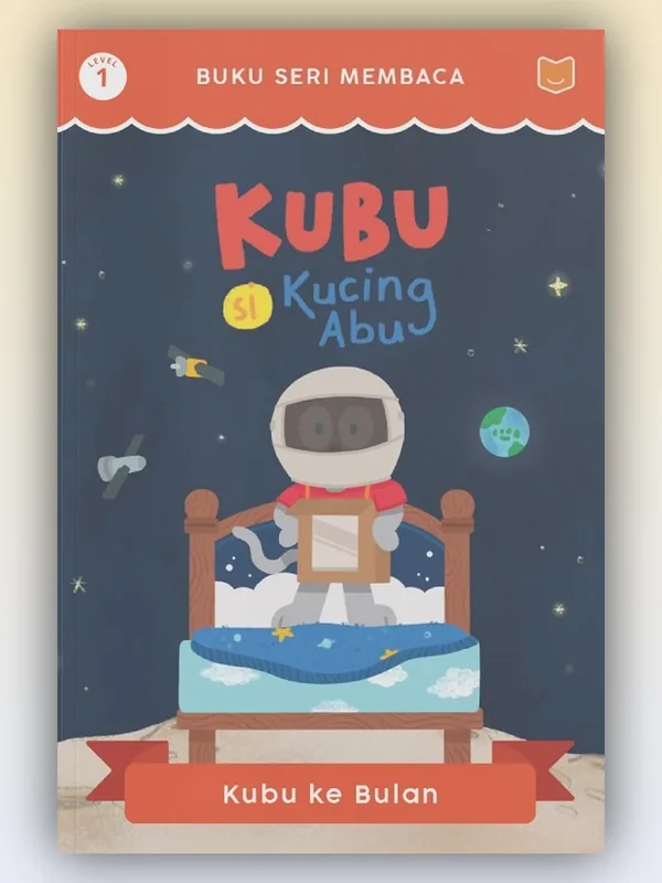 Sampul buku Kubu Si Kucing Abu: Kubu ke Bulan