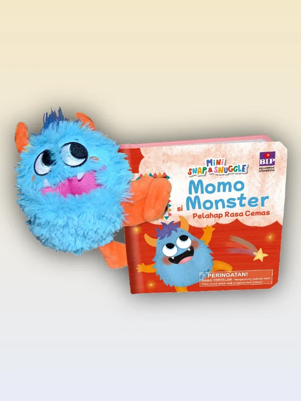 Sampul buku Mini Snap & Snuggle: Momo Si Monster Pelahap Rasa Cemas
