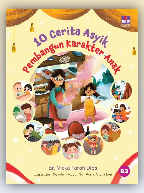Sampul buku 10 Cerita Asyik Pembangun Karakter Anak