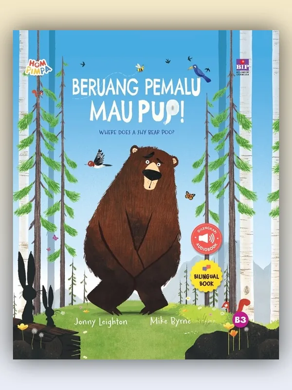 Sampul buku Beruang Pemalu Mau Pup