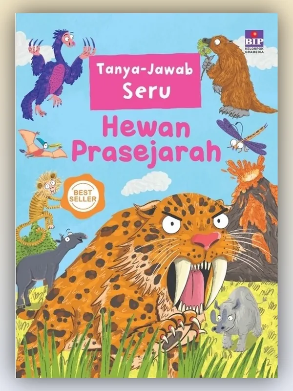 Sampul buku Tanya Jawab Seru tentang Hewan Prasejarah