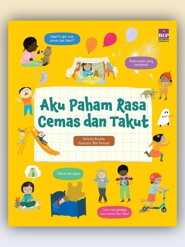 Sampul buku Aku Paham Rasa Cemas & Takut