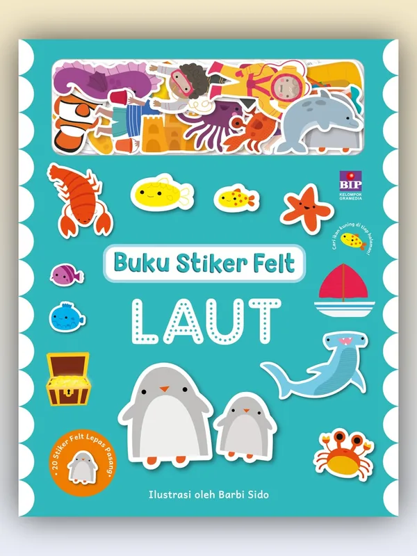 Sampul buku Buku Stiker Felt: Laut