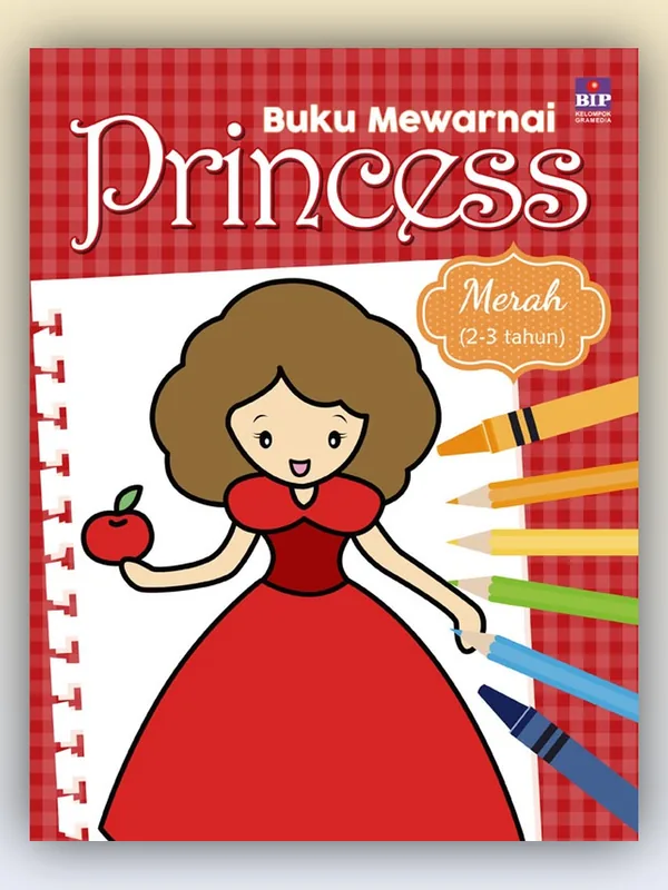 Sampul buku Buku Mewarnai Princess Merah